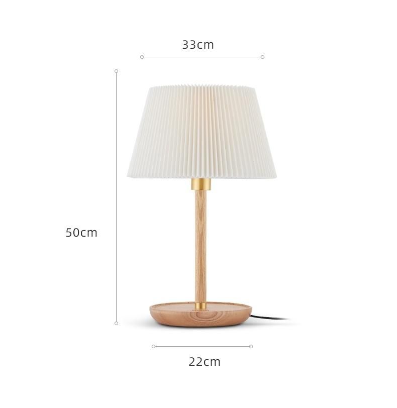 Style Energy Saving Touch Table Lamp Wood USB Rechargeable Wireless LED Table Lamp for Reading