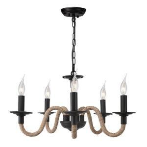 Phine Vintage 5 Kitchen Island Rustic Pendant Lighting Chandeliers Black