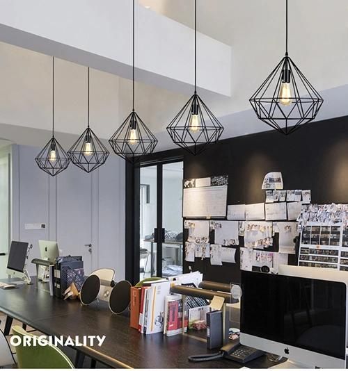 Vintage Metal Cage Pendant Light Home Lighting Hanging Pendant Lighting for Decoration