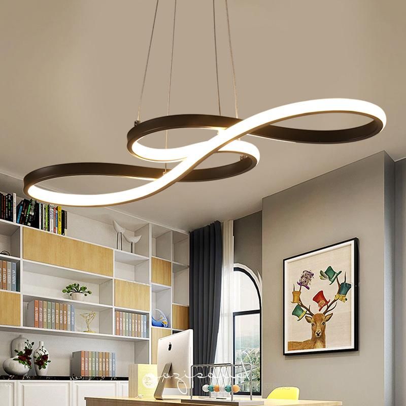 LED Dining Room Home Decoration Gold Hanging Surface Mounted Acrylic Pendant Lighting