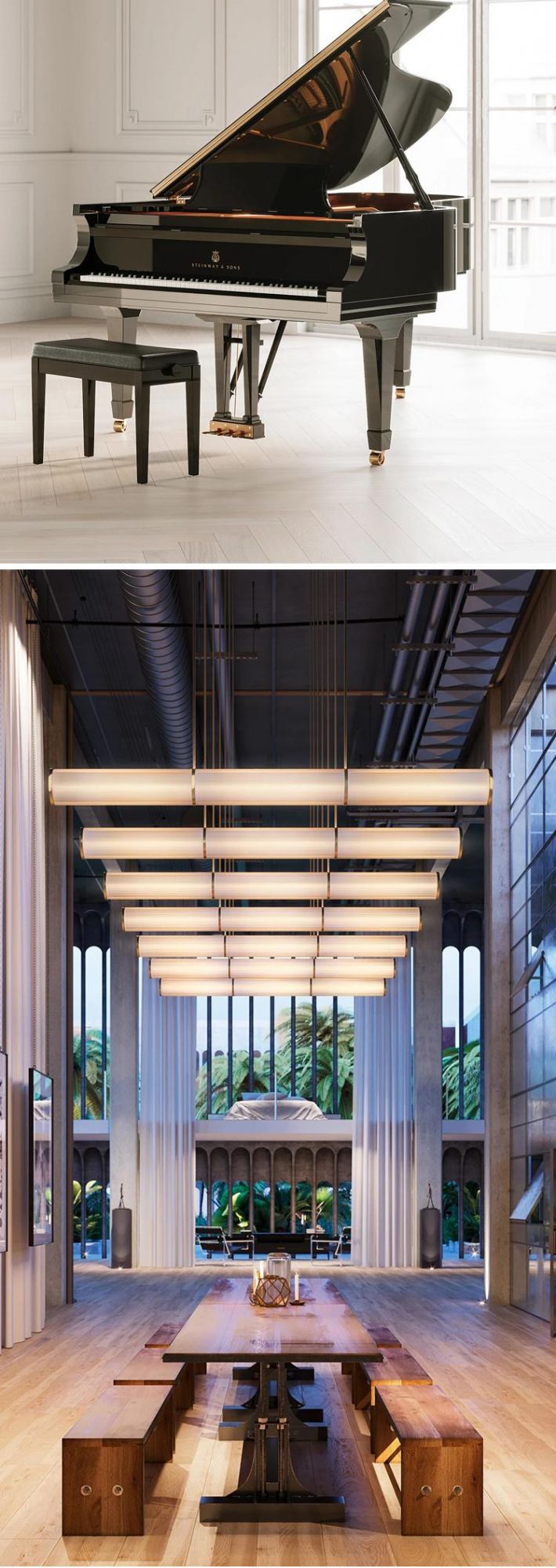 Decorate Large Customized Hotel Lobby Long Staircase LED Long Tube Chandelier