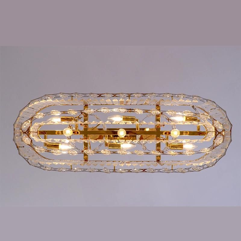 Hotel Crystal Hanging Light New Residential Chandelier Pendant Light