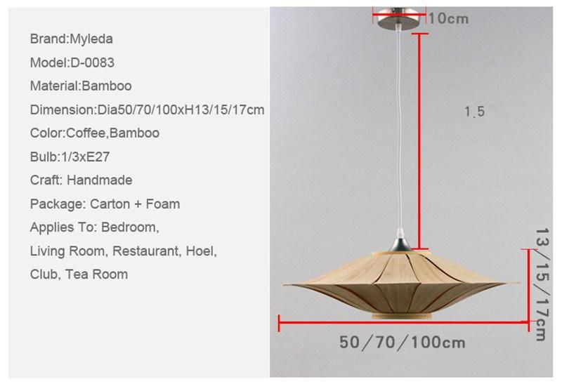 Restaurant Classical Wooden Design Lantern LED Pendant Light