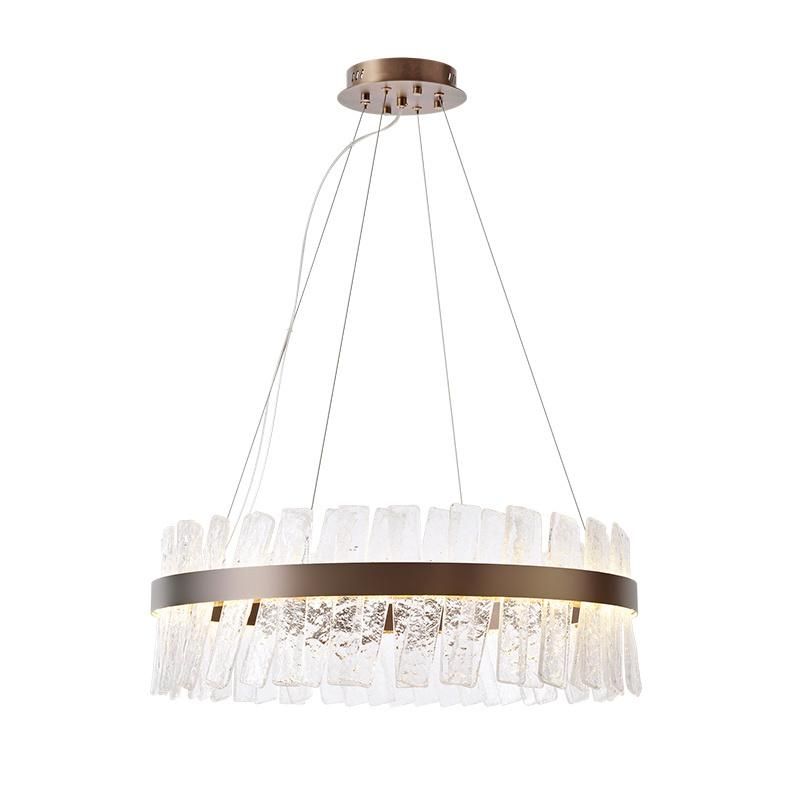 Golden Living Room Lamp Pendant Lamp Crystal Chandelier Bedroom Lamp Hotel