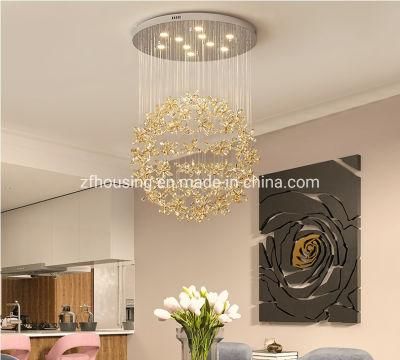 Round Crystal Pendant Lighting Ceiling Light Chandelier Droplights Zf-Cl-033