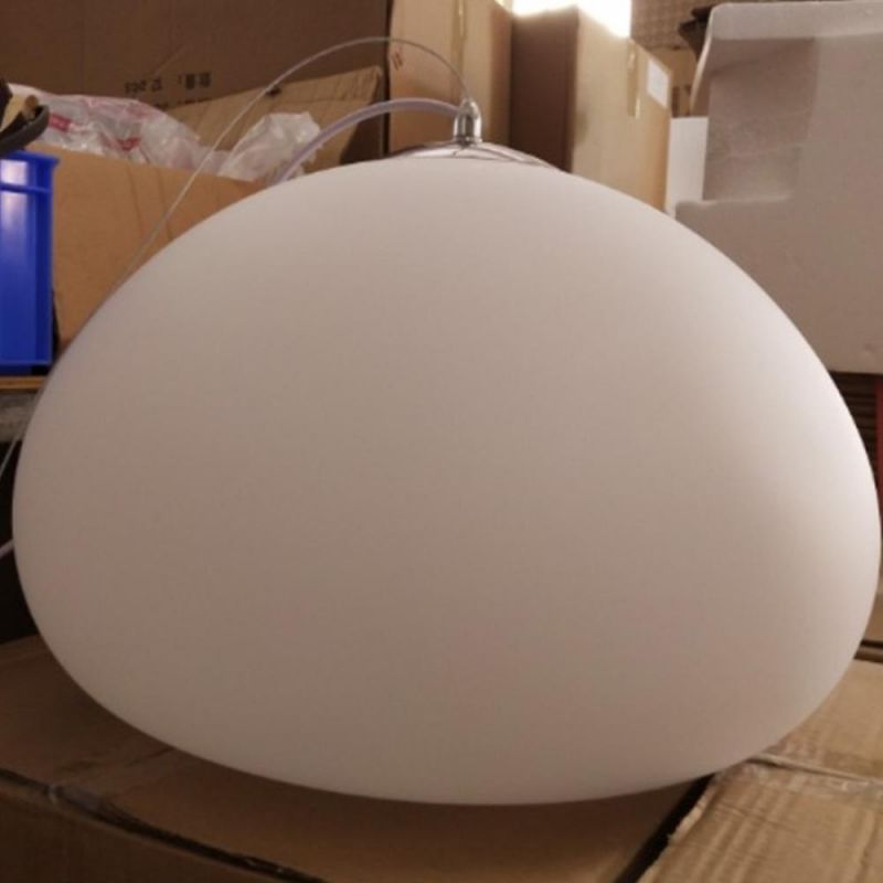 Nordic Pendant Light Minimalist White Restaurant Halfdan White Frosted Glass Pendant Light (WH-AP-343)