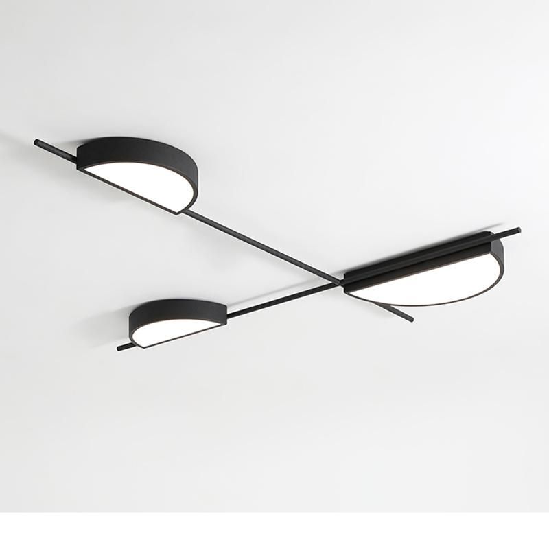 Black White Concise Style Modern Ceiling Lamp Pendant Lamp Bedroom Lamp