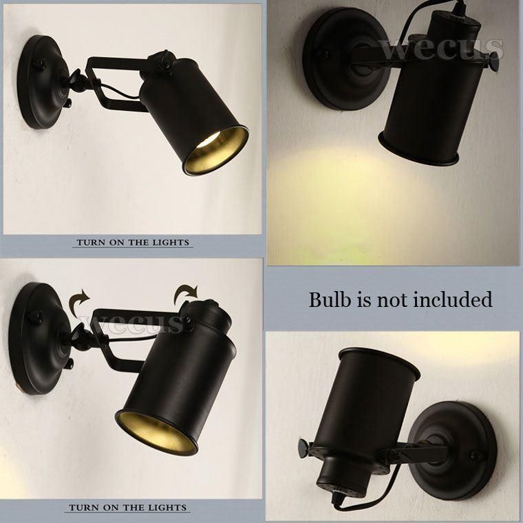 Industrial Vintage Loft Retro Wall Lamp Restaurant Bar Cafe Adjustable Wall Light (WH-VR-33)