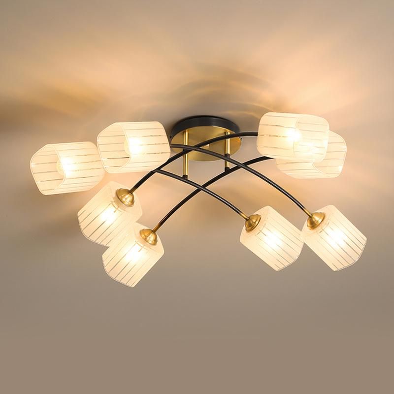 Nordic Copper Ceiling Lamps Simple Modern Living Room Lamp Dining Room Light
