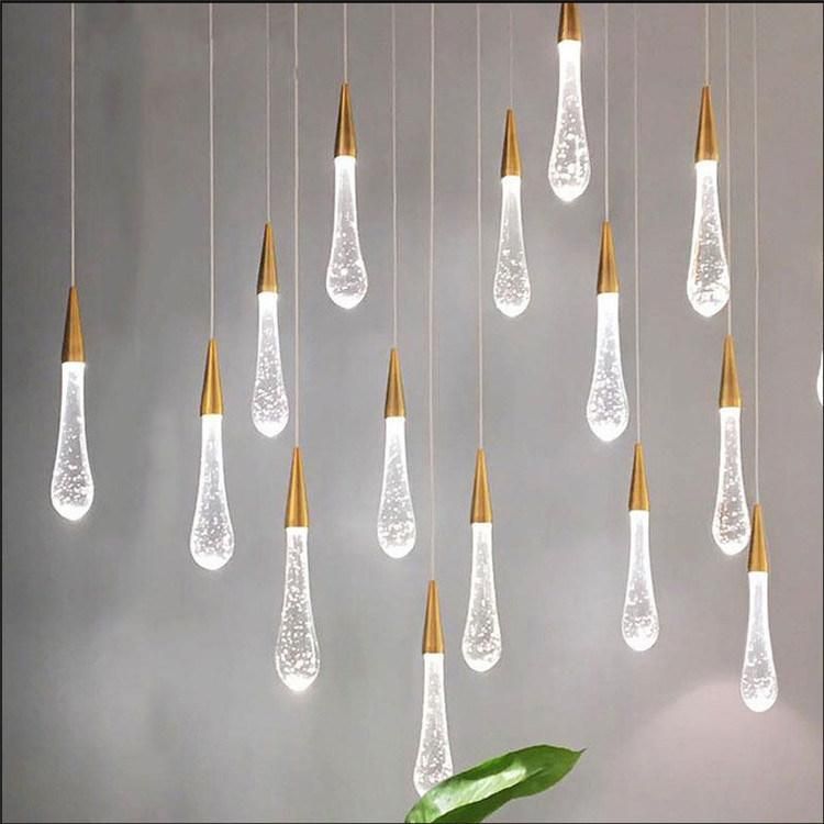 Indoor Home Decorative Hanging Modern Glass Chandelier Ceiling Light