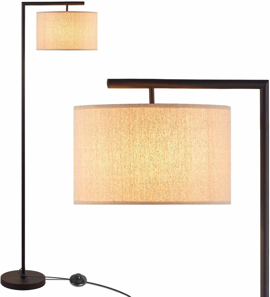 Nordic Light Luxury Indoor Fabric Rechargeable Modern Wooden Floor Lamp