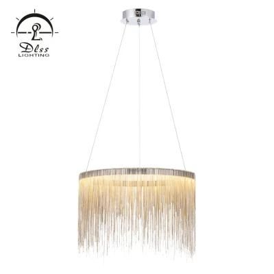 Zhongshan LED Aluminium Tassel Circle Modern Chandelier