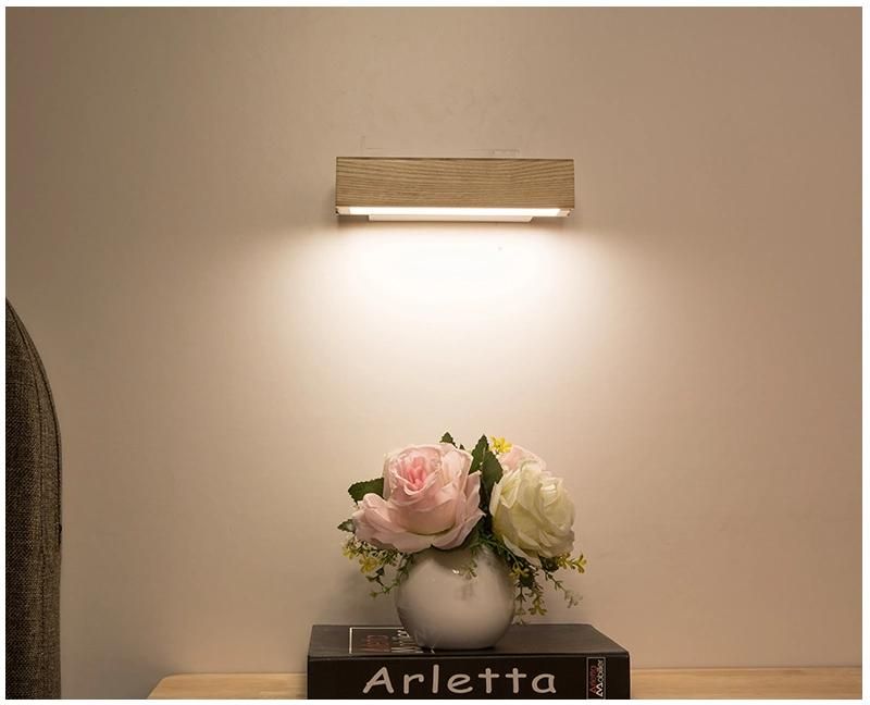 Nordic Solid Walnut Wood Wall Lamp AC110-240V LED Wall Sconces Wood Wall Lamp (WH-OR-64)