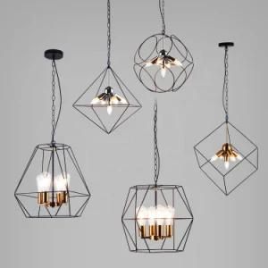 Simple Style Cheap Price Home Hotel Decor Modern Iron Black Color Pendant Light