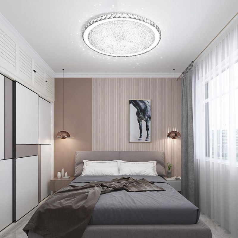 Modern Crystal Ceiling Lamp Round Modern Living Room Decoration Kitchen Chandelier (WH-CA-61)