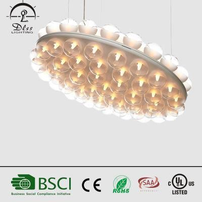 Modern Creative LED Round Glass Pendant Lamps for Lighting Chandelier
