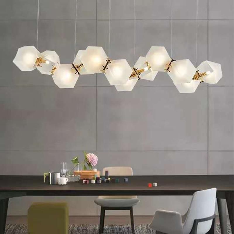Creative Splicing Design Style Chandelier Hotel Lobby Exhibition Pendant Lamp