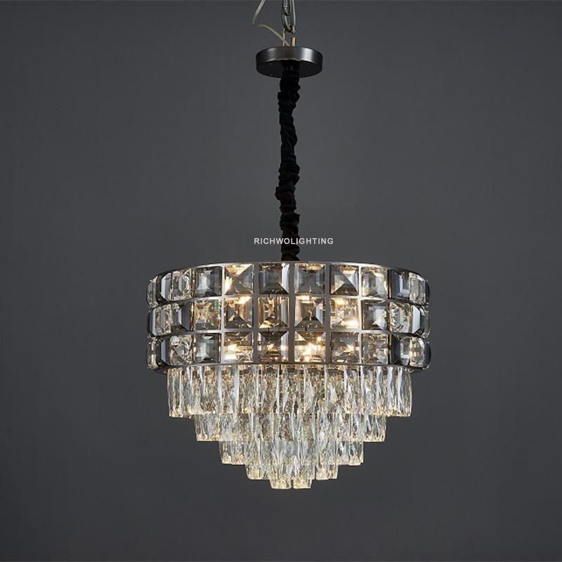 Modern Clear Crystal Glass Pendant Lighting Chandelier ceiling Lamp 2021 Guzhen Lights