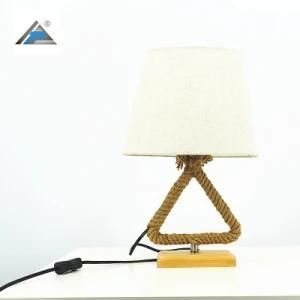 Rope Triangle Table Lamp with Fabric Shade (C5008291-4)