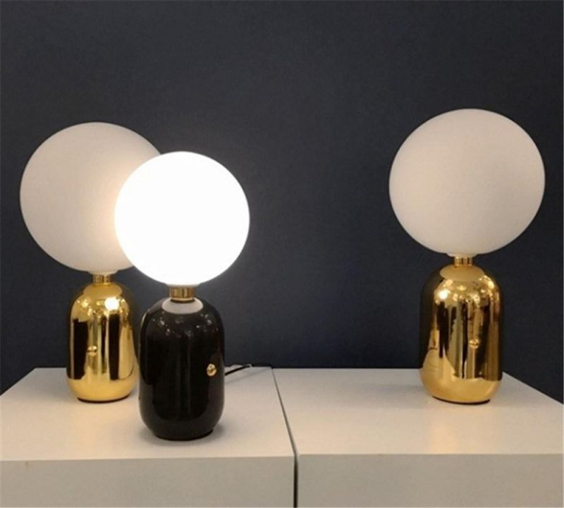 Modern Designer LED Table Lamp Fashion Simple Home Decor Glass Desk Lamp Bedroom Bedside Lamp Desk Decor Art LED Study Lamp