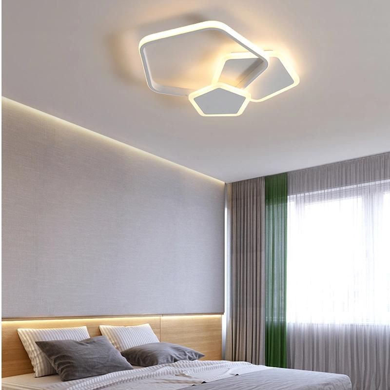 Pentagon Ceiling Light Simple Bedroom Lamp Childrenroom Light Livingroom Lamp LED