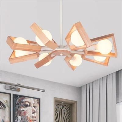 Nordic Rotatable Home Loft Pendant Light Decor Joakim Wooden Petal Contemporary Pendant Light (WH-AP-339)