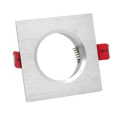 Pure Aluminum Square Fixed Recessed LED Downlight Fixture Frame Holder (LT2001)