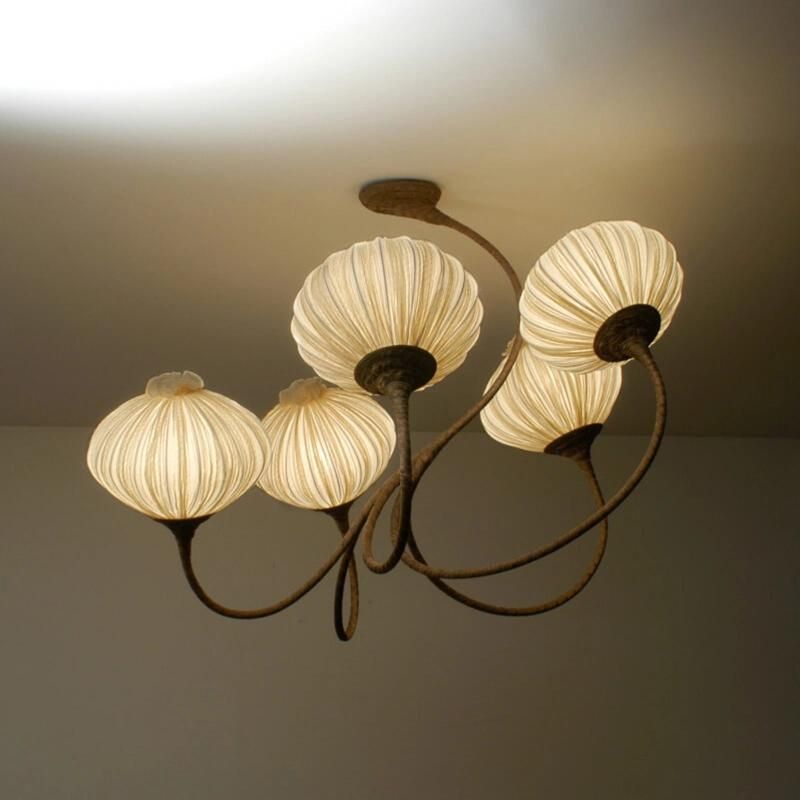 Vintage Lantern Design Chandelier Exhibition Lobby Mall Pendant Lamp Light