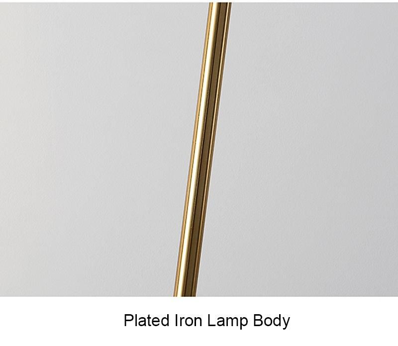 Modern Minimalist Floor Lamp Gold/Black/White Foyer Bedroom Office Metal Lighting Fixture (WH-MFL-11)