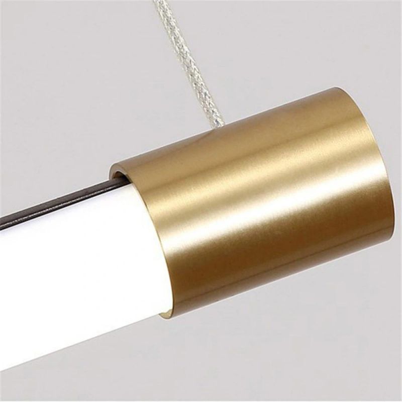 Restaurant Pendamt Lamp Dining Room Bar Long Strip LED Hanglamp Modern Indoor Home Decor Kitchen Pendant Light