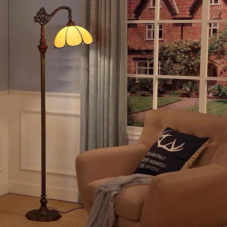 Floor Lamp Living Room Study Reading Eye Protection Creative Nordic Retro Bedroom Bedside Lamp Vertical Floor Lamp Floor Lamp