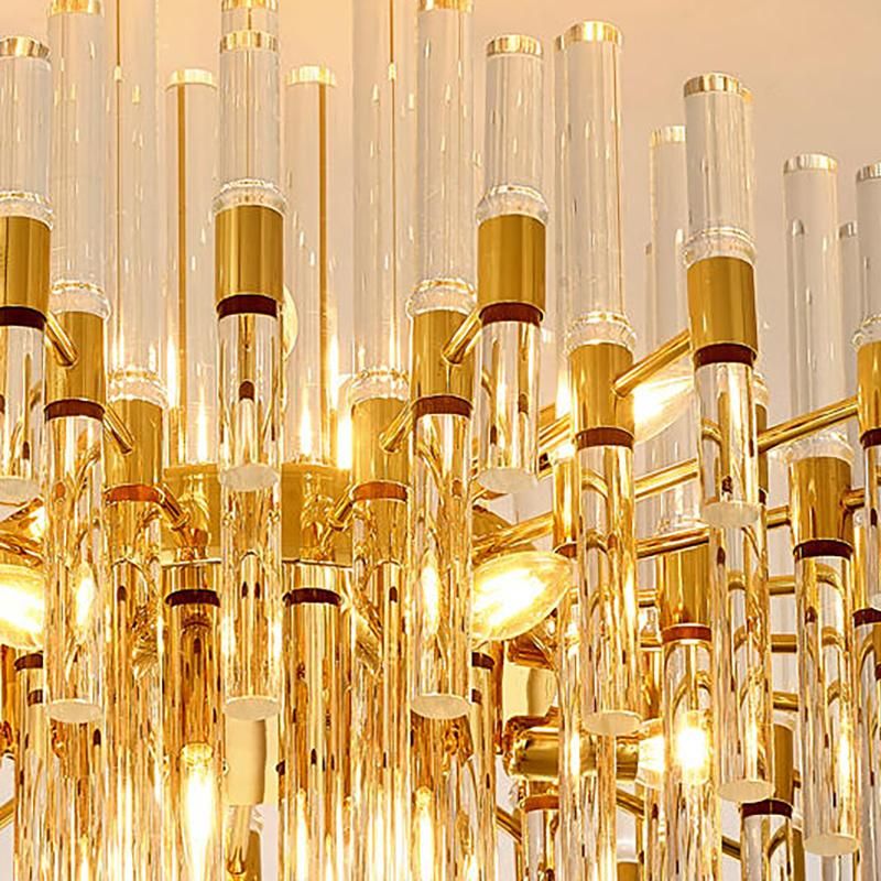 High Class Crystal Chandelier Lobby Dining Room Pendant Lamp Light