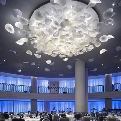 Decorative Modern Star Hotel Villa Lobby Pendant Light Colorful LED Chandelier