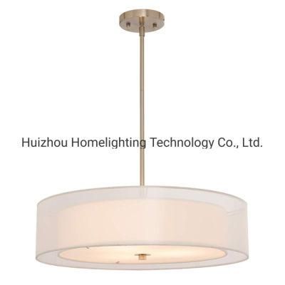 Jlc-Fs04 Semi-Flush Mount Double Drum Shade Ceiling Pendant Lighting Fixture