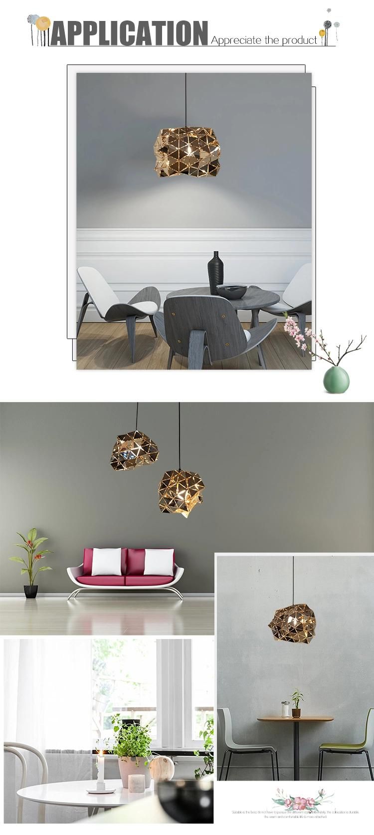 Modern Indoor Decoration Hanging Lighting Interior Gold Pendant Lamp
