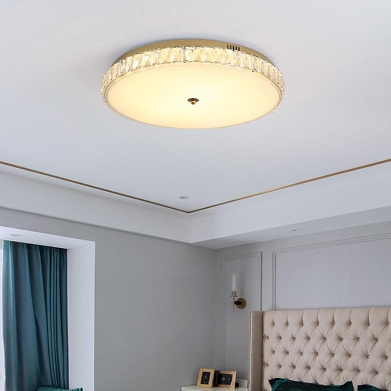 Modern Simple Light Luxury Crystal Lamp Bedroom Lamp Round LED Room Light (WH-CA-84)