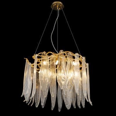 2022 Rustic Manufactory Round Shape Handmade Stair Copper Brass Crystal Ceiling Pendant Lamp Chandelier Lighting