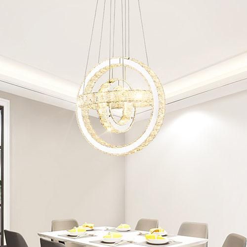 Pendants Modern LED Crystal Chandelier Lamp for Living Room