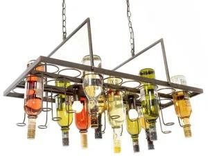 Recycled Wine Bottle Pendant Lamp, Hanging Wine Bottle, Bottle Lamp with Edison Lightbulb/Wine Bottle Pendant Light