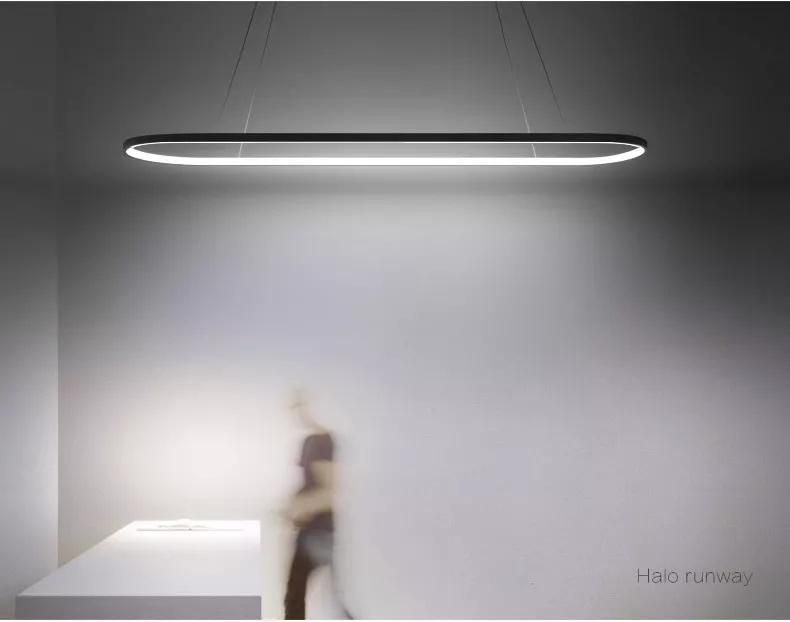Nordic Simple Style Creative Big Runway LED Lighting Modern Chandelier Hanging Light