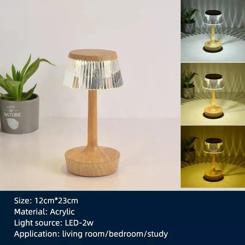 Mushroom Atmosphere Table Lamp USB Rechargeable Touch Night Light Study Bedroom Bedside Indoor Decor