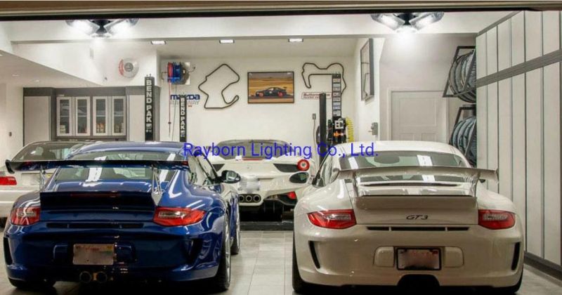 80W 100W Deformable LED Garage Light 12000lm Panels Ceiling Lights