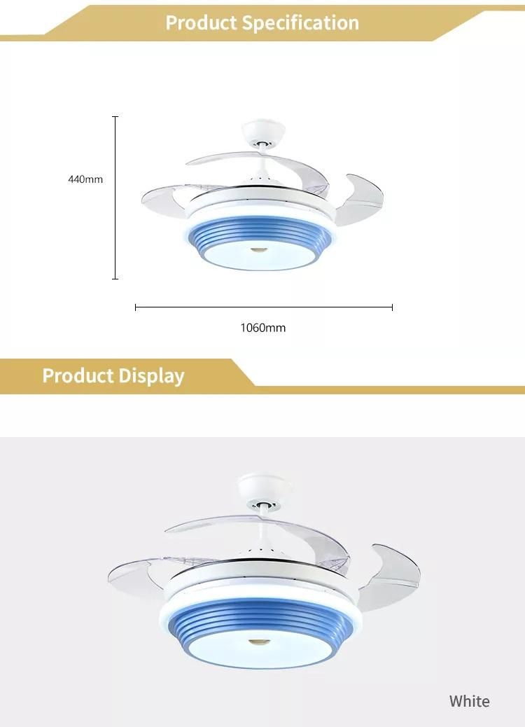 Ceiling Fan with Light Invisible Fan Blade with Remote Control Cooling Fan Electric Fan Ceiling Panel Distributor