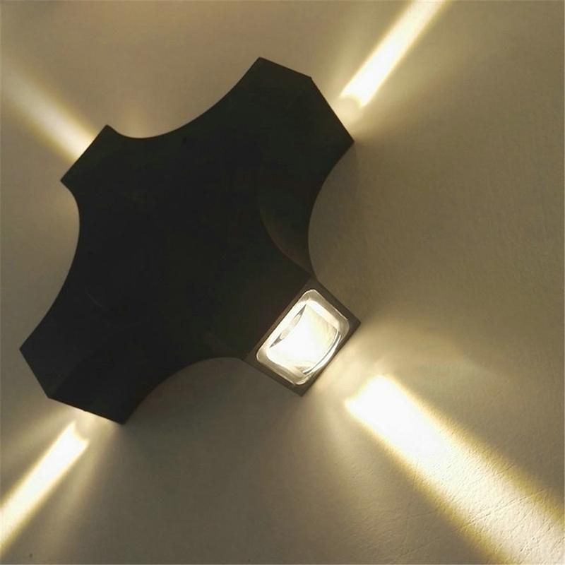 LED Outdoor Wall Lights Industrial White Black Wall Light Outside Bulkhead Light 4W 6W