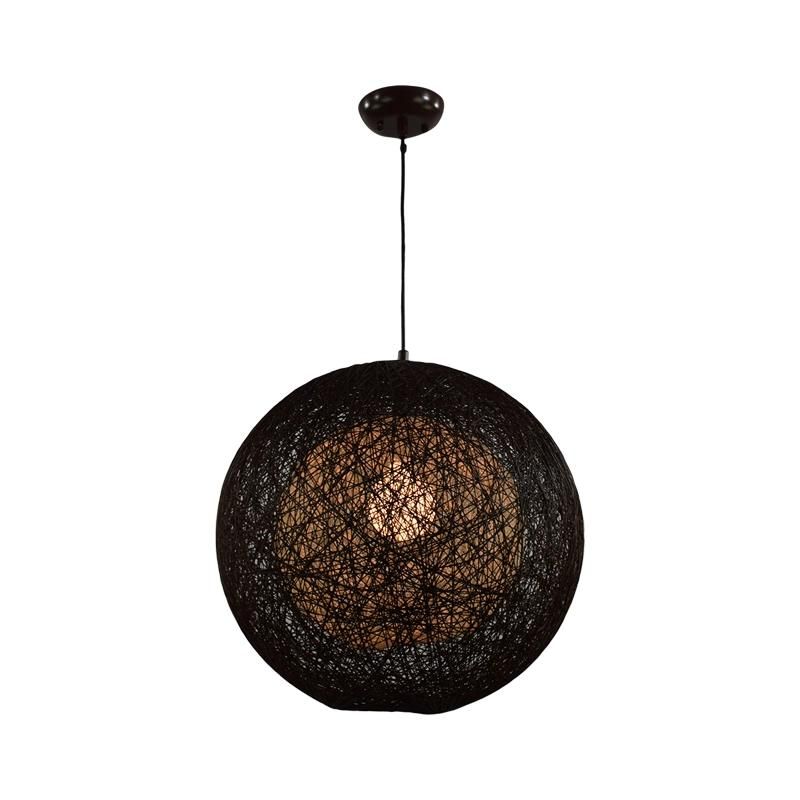 Hot Sales Indoor Etching Loft Rattan Twine Random Wind Chandelier Light