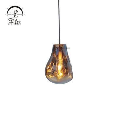 Decorative Room Glass Amber Project Hotel Modern Pendant Lamp