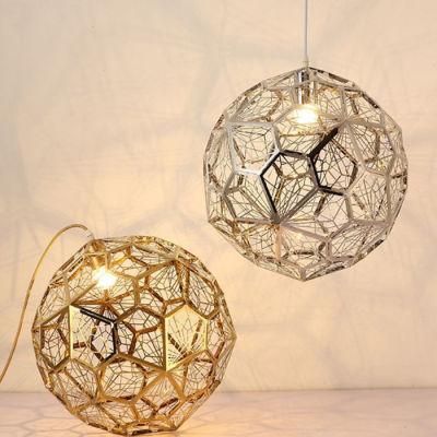 Post-Modern Stainless Steel Ball Hanging Light Pendant Lamp in Gold, Silver, Copper Color, for Restaurant, Kitchen