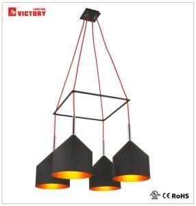 Black Aluminum Simple Decorative Restaurant Chandelier Pendant Lamp