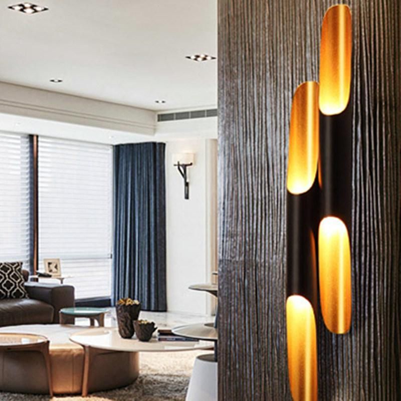 Creative Bamboo Shaped Personality Bar Wall Lamp Cafe Dining Room Bedroom Industrial Tube Wall Sconce (WH-OR-201)