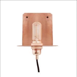 Red Copper Wall Ight Fixture with E26 Light Cord Plug for Reading Room